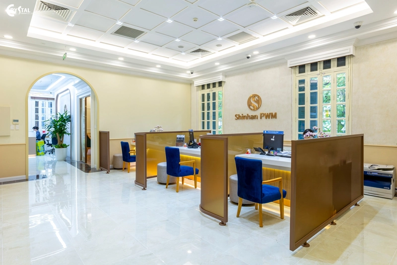 Không gian văn phòng hoàn thiện do Deco Crystal thiết kế và thi công (Nguồn: Deco Crystal)