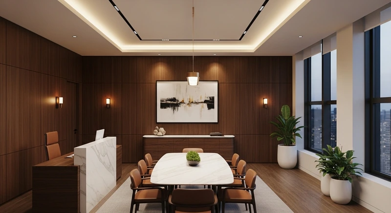 Văn phòng 80m2 tối giản sang trọng (Nguồn: Internet) 
