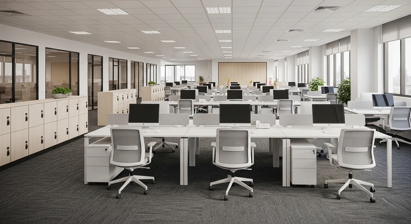 Mẫu văn phòng linh hoạt với mô hình hot-desking phổ biến (Nguồn: Internet) 