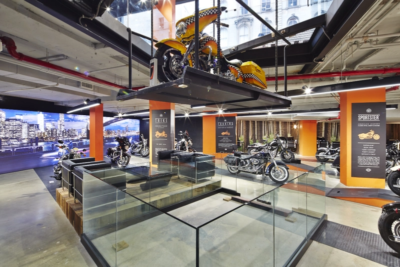 Mẫu thiết kế nội thất showroom xe máy, mô-tô (Nguồn: Internet) 