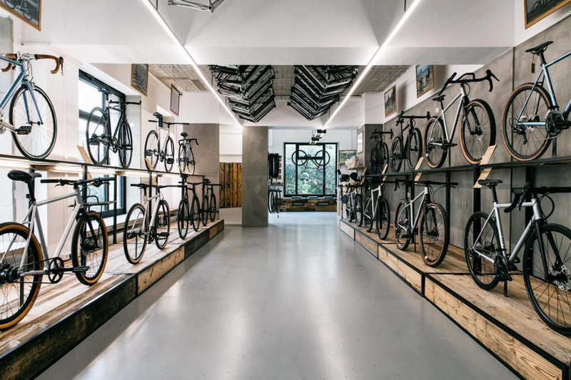 Mẫu thiết kế nội thất showroom xe đạp (Nguồn: Internet) 