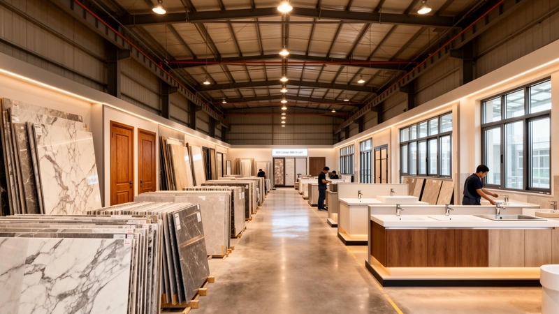 Mẫu nội thất showroom vật liệu xây dựng (Nguồn: Internet) 