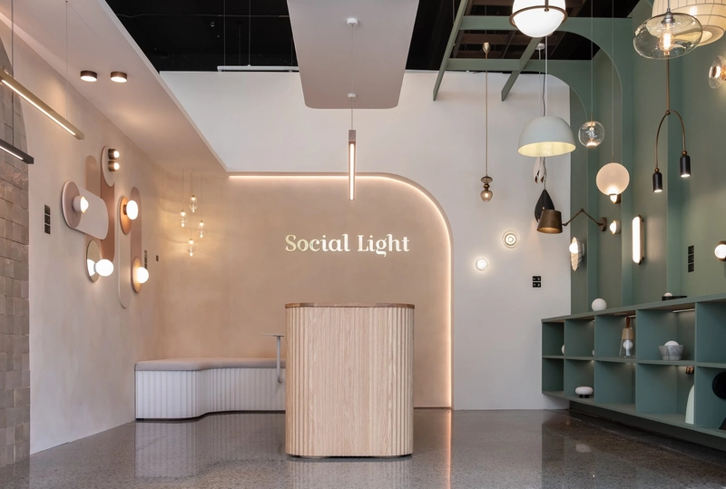 Mẫu thiết kế showroom đèn điện (Nguồn: Internet) 