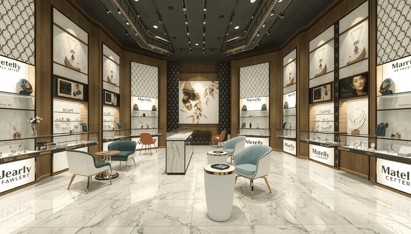 Mẫu showroom thiết kế kiểu kẻ ô (Nguồn: Internet) 