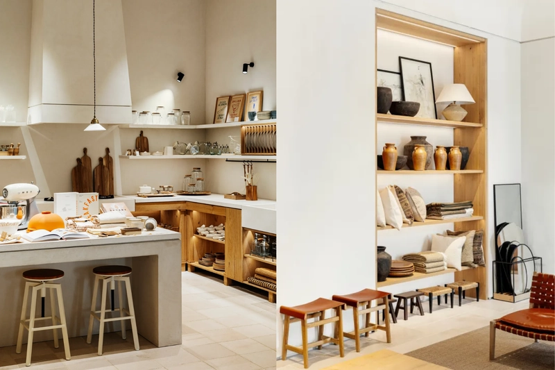 Mẫu thiết kế nội thất showroom gốm sứ - gia dụng (Nguồn: Internet) 