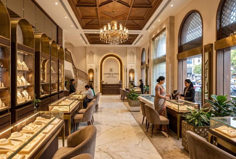 Mẫu nội thất showroom trang sức (Nguồn: Internet) 