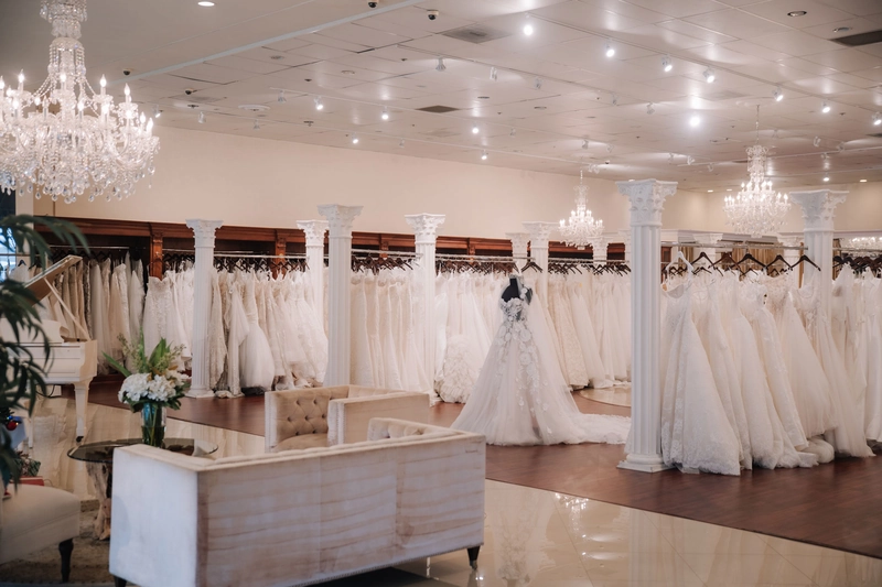 Mẫu thiết kế nội thất showroom váy cưới (Nguồn: Internet) 