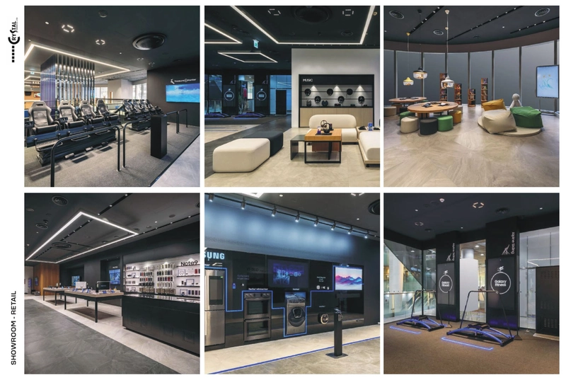 Nội thất bên trong trung tâm Samsung Showcase (Nguồn: Deco Crystal)