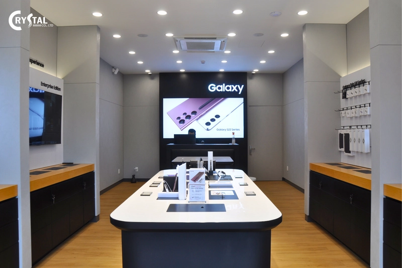 Thiết kế nội thất showroom Samsung Võ Văn Ngân, TP.HCM (Nguồn: Deco Crystal) 